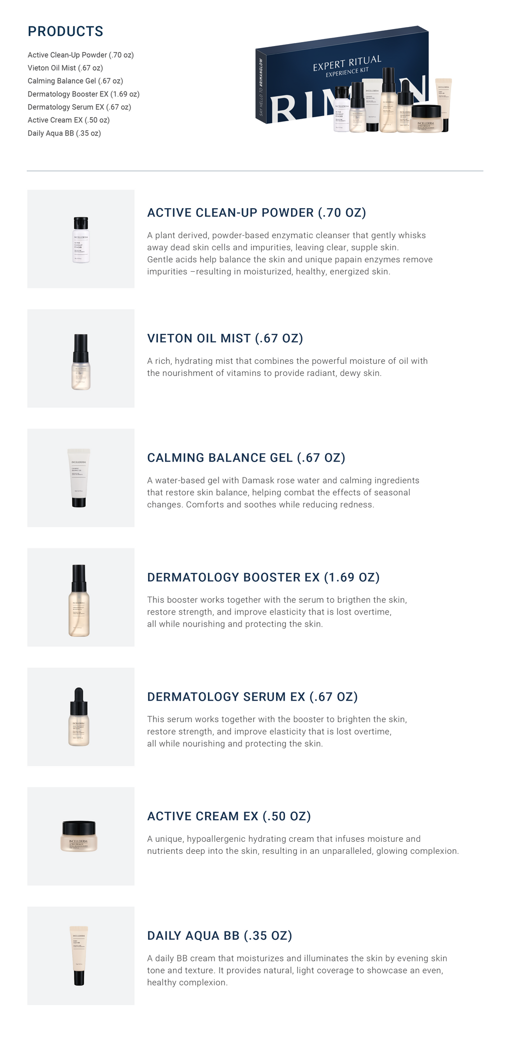 RIMAN Expert Skincare Experience Travel Kit – 7 pcs Essentials