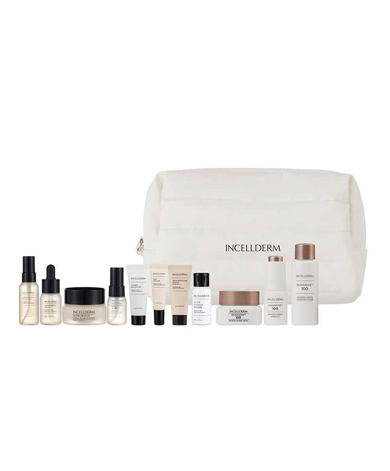RIMAN INCELLDERM Expert Radiansome 100 Ritual Travel Kit 11pcs